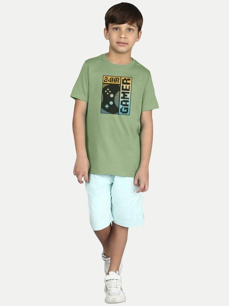 Boys Pista Printed Gamer on T- shirt view 4