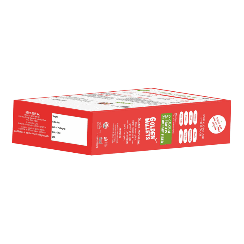 Golden Millets Gluten free Flour Combo | Diabetic Friendly | No Preservative | Jowar Atta | Little Millet Flour | Kodo Millet Flour | Foxtail Millet Flour | Barnyard Millet Flour | (500g x 5) view 2