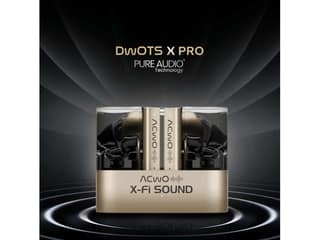 ACwO DwOTS X Pro, 50H Playtime, 3 EQ Modes, 13 mm Drivers, 32dB ANC Bluetooth Headset, True Wireless - Metallic-Gold