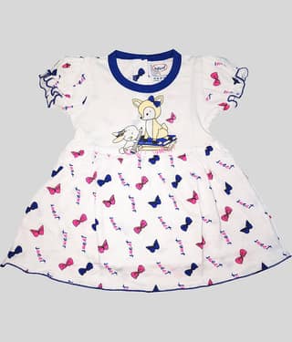 INFANT Pack of 1 Baby Girls Cotton Frock ( Red )