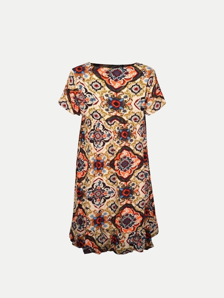 Women Beige All Over Printed Tops view 4