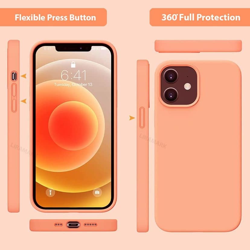 LIRAMARK Liquid Silicone Soft Back Cover Case for Apple iPhone 12 Mini (5.4 inch) view 4