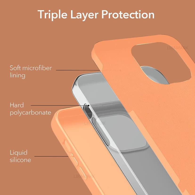LIRAMARK Liquid Silicone Soft Back Cover Case for Apple iPhone 12 Mini (5.4 inch) view 5