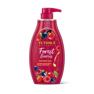 Yuthika Forest Berries Body Wash Shower Gel for Women and Men 750ml, Gentle Cleanser for All Skin Types