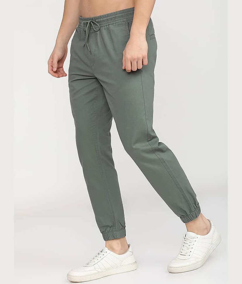 Highlander Slim Flat Men's Cargos - Green ( Pack of 1 ) view 2