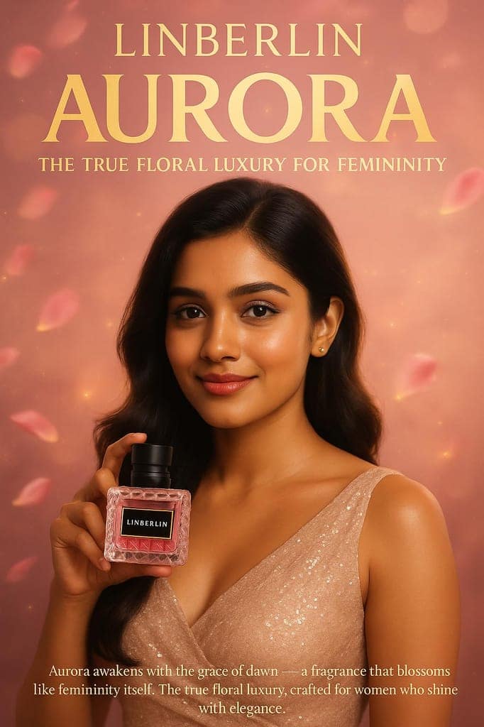 LinBerlin Aurora Pink Luxury Perfume for Women | Long Lasting Floral Fruity Gourmand Fragrance | Sweet Berry, Soft Floral & Creamy Musk Notes | Luxury Perfume Spray view 3