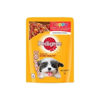 Pedigree Puppy & Liver Chunks In Gravy With Vegetables 70 Gms