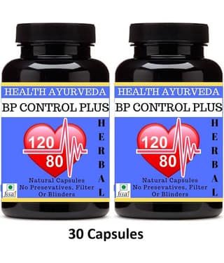 Health Ayurveda Bp Control Plus | Ayurvedic Bp Control Capsule 60 No.S Pack of 2