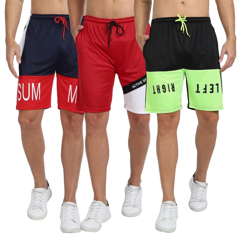FTX Men Cut & Sew Printed Shorts