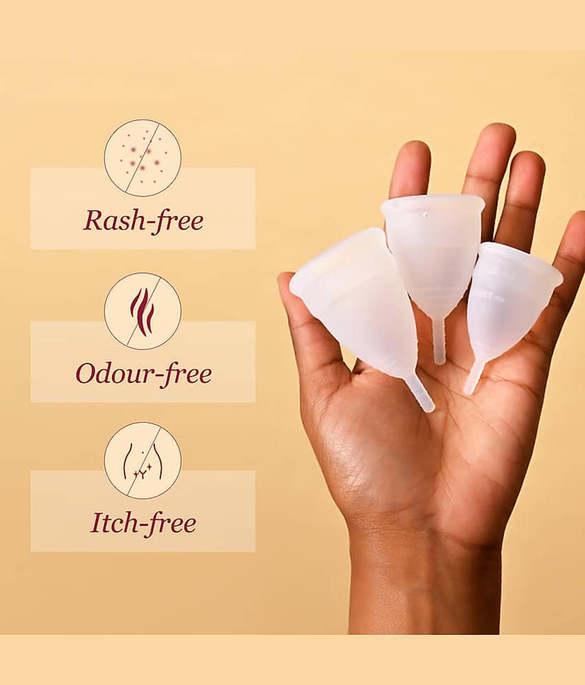 Carmesi Reusable Menstrual Cup for Women - Small Size - With Free Pouch view 2