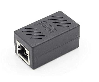 RJ45 Female-to-Female LAN Connector Ethernet Network Cable Extension Couple Joiner Charging Adapter (Black) view 5