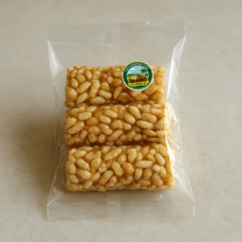 Vimla Department Store's puffed rice chikki