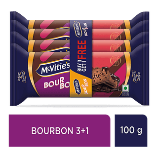 McVitie's Bourbon Delight, 100 g Buy 3 Get 1 Free