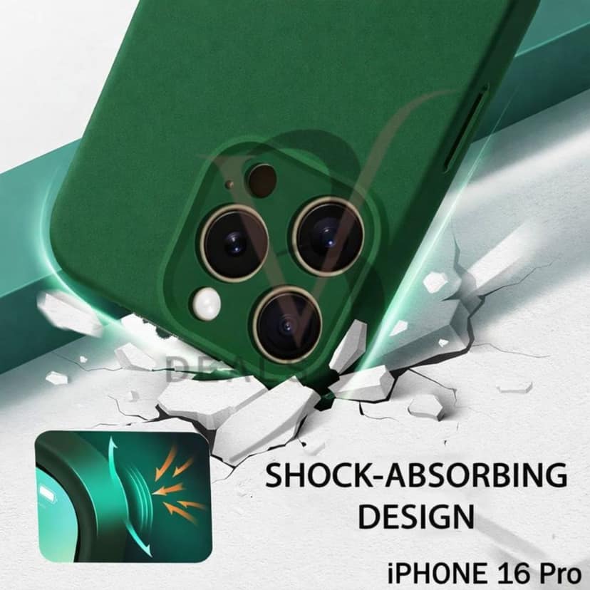 V3Deals Liquid Silicone Case Compatible for iPhone 16 Pro, Soft Microfiber Lining, Soft Protection, 6.3 Inch, Camera Bump Protection | Shockproof Slim Matte Back Cover Thickness view 5