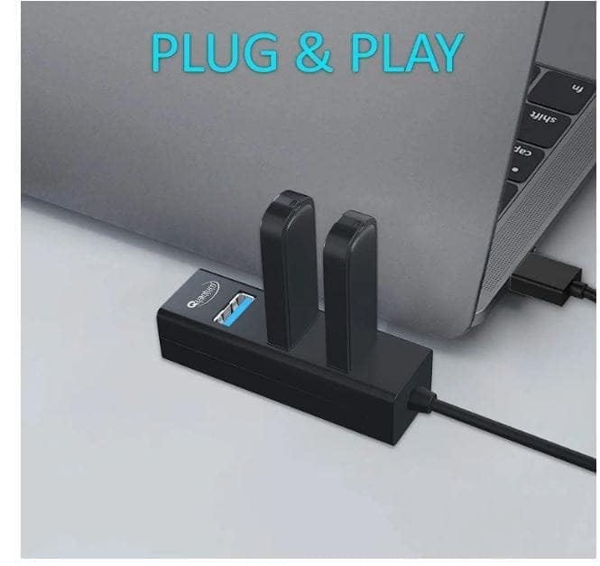 4 Port USB HUB with Switch AD-816 USB 2.0 High-Speed 480 Mbps (Black) view 5