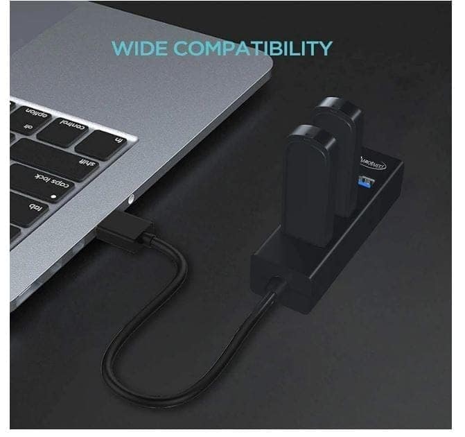 4 Port USB HUB with Switch AD-816 USB 2.0 High-Speed 480 Mbps (Black) view 6