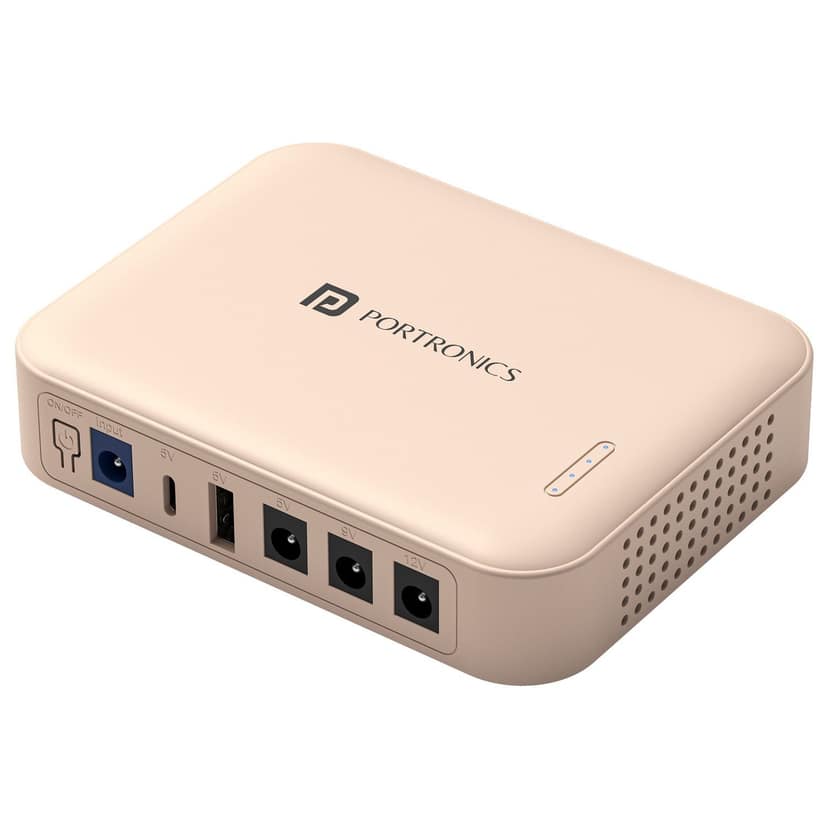 Portronics Kinetics 8K Power Bank for Mobile - Peach