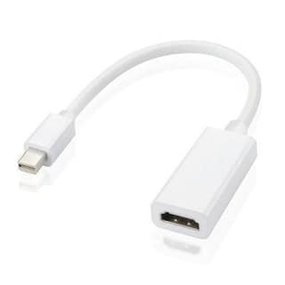 Mini (DP) Display Port (M) to HDMI (F) Adapter, 1080p Display Support Video & Audio Compatible with Computer, PC, Monitor, Projector, HDTV