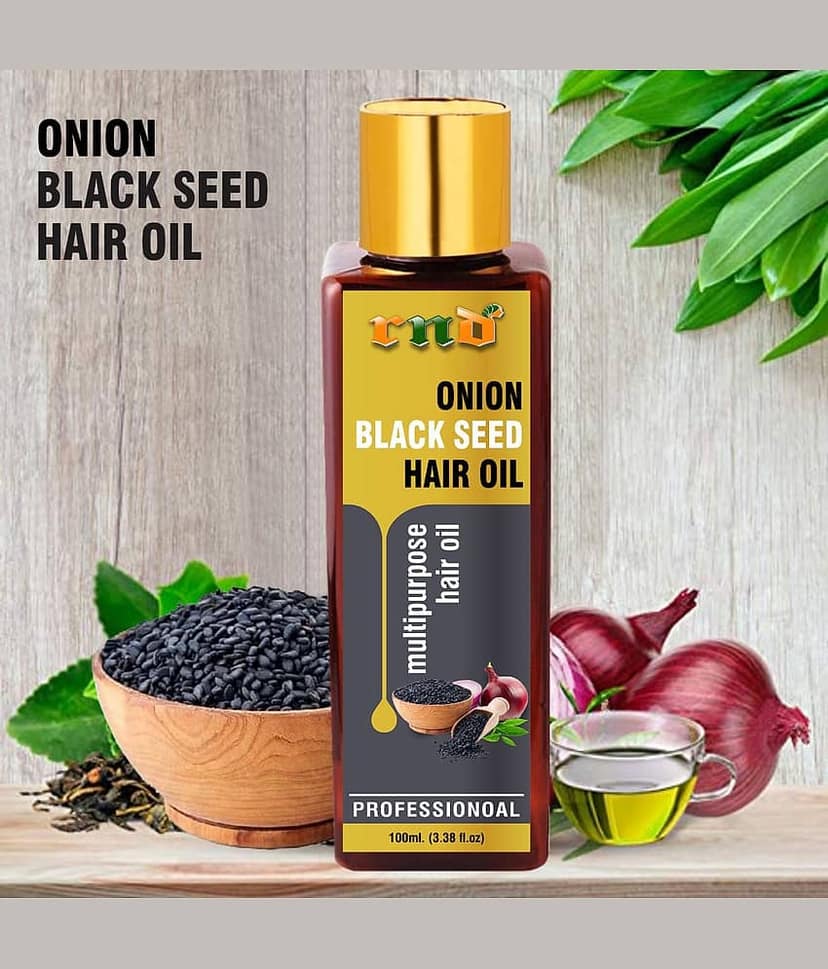 Onion Black Seed Hair Oil For Hair Growth, Control Hair Fall & Dandruff Hair Oil view 2