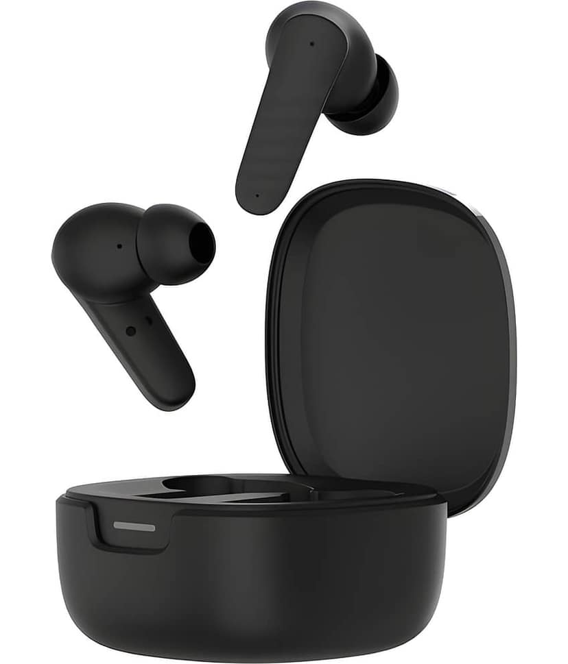 VEhop BUDS X Game Mode Bluetooth True Wireless (TWS) In Ear 32 Hours Playback Low Latency,Fast charging IPX4(Splash & Sweat Proof) Black