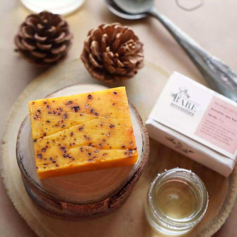 Bare Necessities Annatto Neem Handmade Soap for Face & Body view 4