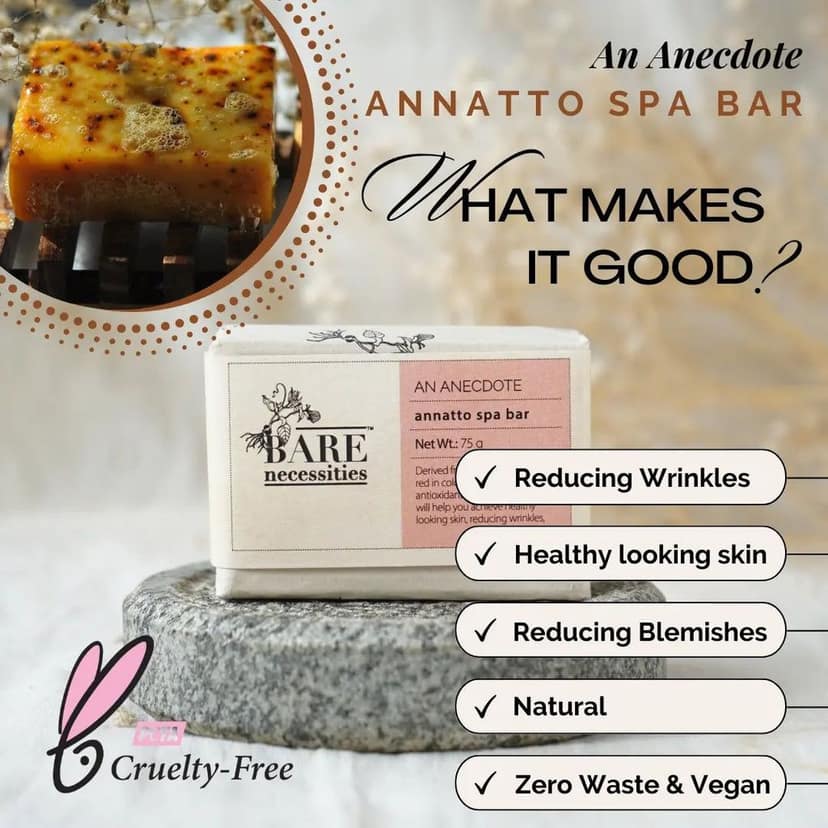 Bare Necessities Annatto Neem Handmade Soap for Face & Body view 5