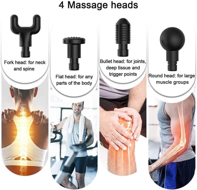 Professional Massage Gun, Powerful Handheld Massager Machine for Deep Muscle, Fascial Relaxer Pain Relief (Multi color) view 4