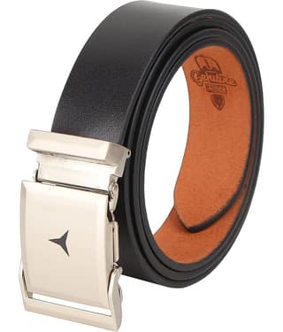 Zoro Black Leather Formal Belt