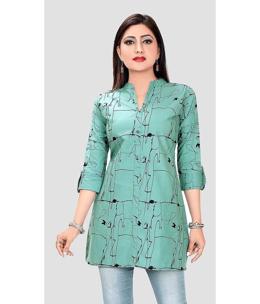 Rayon Short Kurti For Women (Pack of 1)