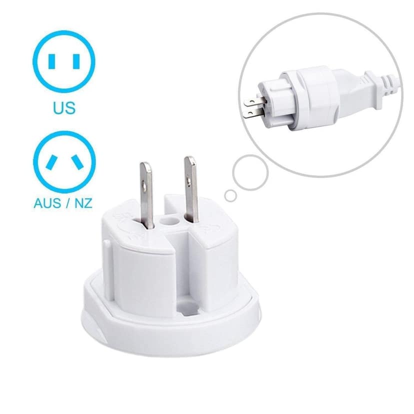 Exelent International Multipurpose Travel Adapter All in One US, AUS, UK, EU, NZ, Europe, North/South America & 150+ Countries (Pack of 1) view 4