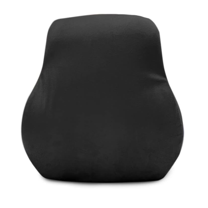 Sleepsia Newly Launched - Gel Infused Ventilated Memory Foam Lumbar Support, Velvet Lumbar Support, Back Support Cushion, Car, Chair, Office Chair Cushion with Removable Cover (Pack of 1) view 6