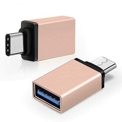 USB A (F) to Type C (M) OTG Connector Converter Adapter ,Compatible with Raspberry Pi 4 , Type C Devices ,Smartphone, Laptops, Tablets, Chargers, MacBook
