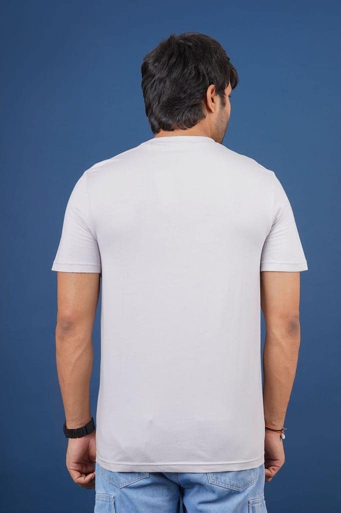 Men's Glacier Grey S/J Crew Neck view 4
