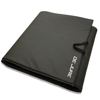 De Jure Fitness Leatherette Yoga Mat, Foldable yoga mat, Professional Yoga Mat for Exercise, Fitness & Meditation with Carrying Strap for Men & Women 10 MM