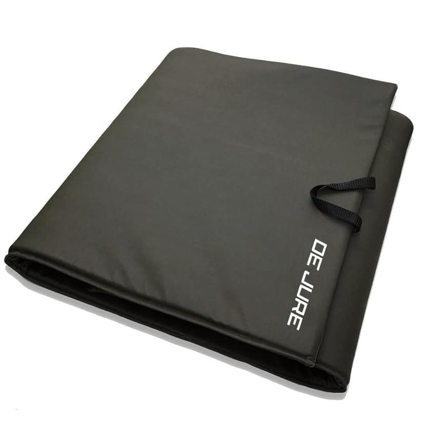 De Jure Fitness Leatherette Yoga Mat, Foldable yoga mat, Professional Yoga Mat for Exercise, Fitness & Meditation with Carrying Strap for Men & Women 10 MM