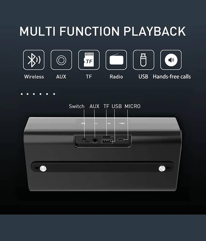 VERONIC PLAXONIC KOHINOOR 10 W Bluetooth Speaker Bluetooth V 5.3 with USB,SD card Slot,Aux Playback Time 12 hrs Assorted view 2