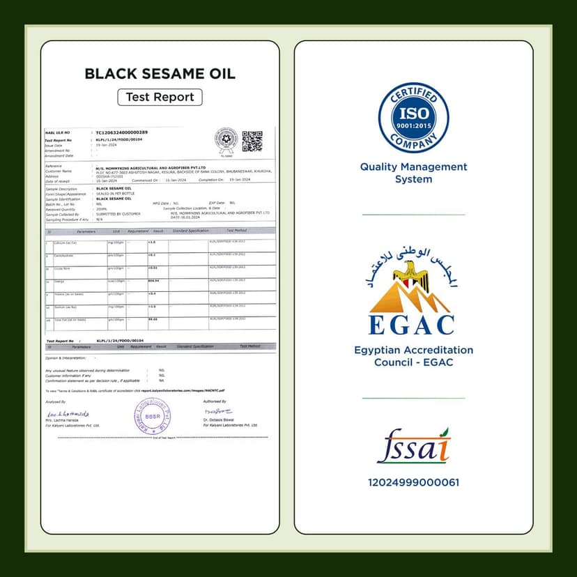 Maa Farming Wood-Pressed Black Sesame Oil - 1L view 4