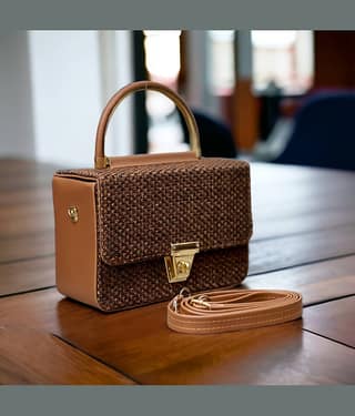 Jazzberry Tan PU Sling Bag