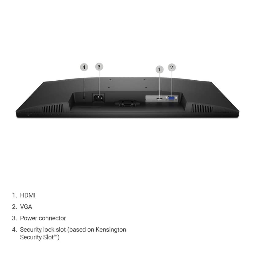 Dell SE2425HM 24"/60.96cm FHD Monitor, Ultra-Thin Bezels, 100Hz IPS Panel, 5 ms Response, Contrast 1000:1, Tilt Adjust, HDMI, VGA, Warranty 3 Years, Comfortview Plus, TÜV Rheinland 3-Star Eye Comfort view 4