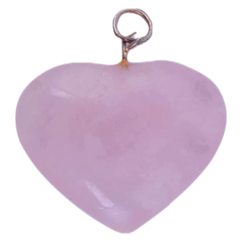 Rose Quartz Heart Pendant for Reiki Healing and Crystal Healing,Traditional Astrological Pendant for Women and Mens | Lucky Charm Positive Vibes Energy | Necklace,Pendant,Gifts(KI_32) by Krishna Impex