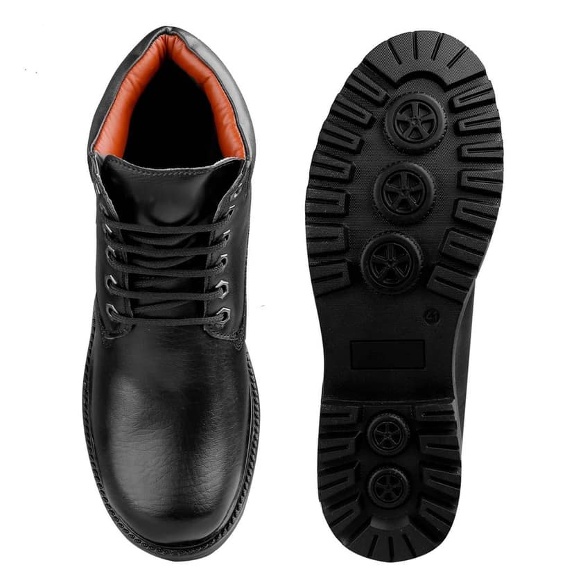 Bxxy's Faux Leather Chelsea Ankle Lace-up Boots for Men view 8