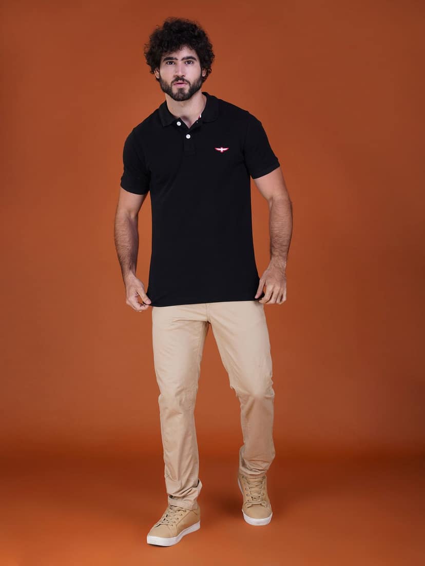 Solid Polo Shirt-Block view 6