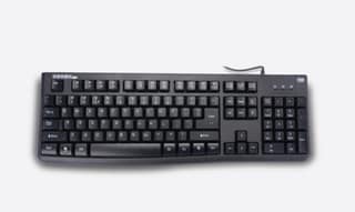 TVS Electronics Champ Heavy Duty Keyboard, Rugged Body, Membrane USB Keyboard with Function-Enabled Multimedia Keys Wired USB Standard Laptop Keyboard Compatible with Desktop, Laptop, Mac (Black)
