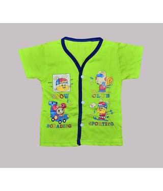 TRITI Pack of 1 Unisex for Baby Cotton Shirt ( Yellow )