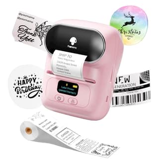 Phomemo M110 Label Maker Portable Bluetooth Thermal Sticker Label Maker Printer for Address Barcode, Clothing, PhotoLogo, Jewelry, Retail, Business, Home, for iOS & Android, Print Black on White Phomemo M110 Label Maker Portable Bluetooth Thermal Sticker