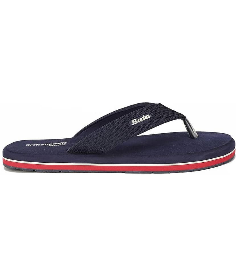Bata Navy Men's Thong Flip Flop view 2