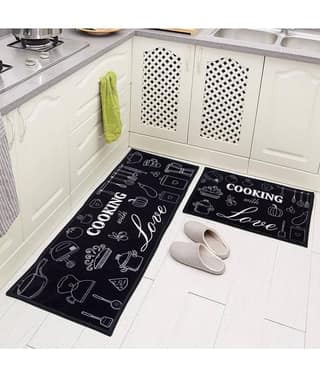 Aazeem Multi Set of 2 Anti-skid Floor Mat