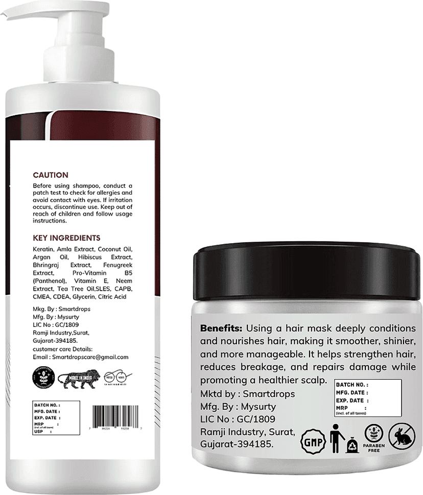 Maca Power Shampoo, Conditioner & Keratin Hair Mask view 2