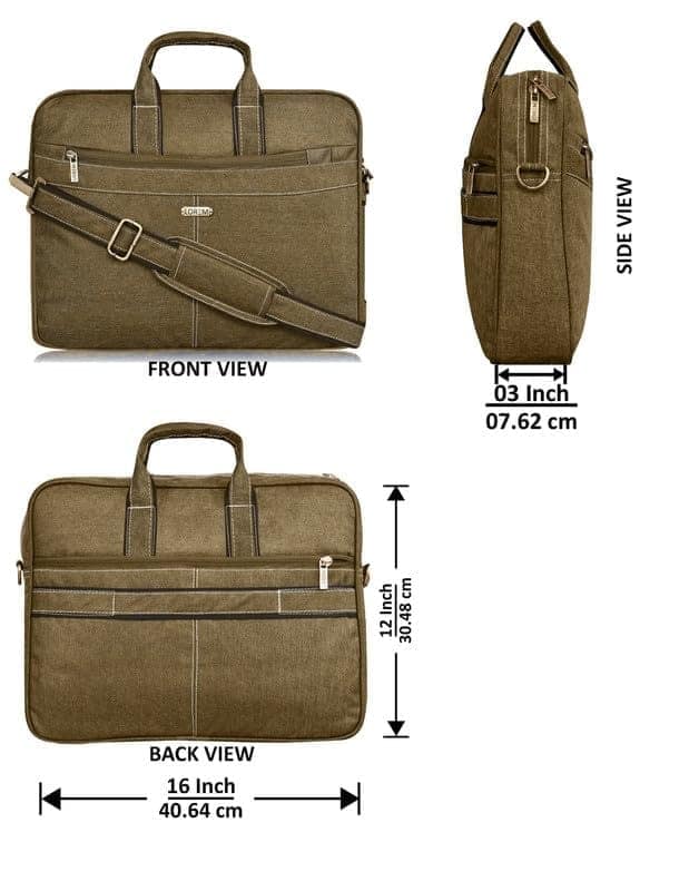 LOREM 10L Faux Leather Messenger Bag For Men & Women-UF view 3