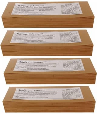 Makeup Mania Hair Removal Waxing Strips 280 Strips (4 Pkts x 70) Non-Woven Body Wax Strips (Beige)